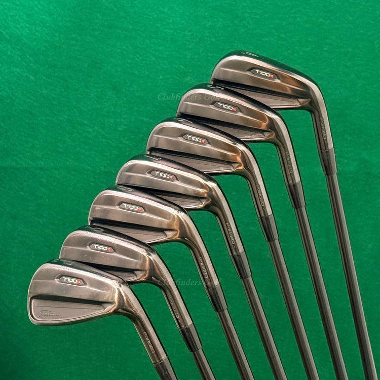 Titleist '21 T100s Forged Ltd Ed Black 4-PW Iron Set Project X LZ 6.5 EX-Stiff