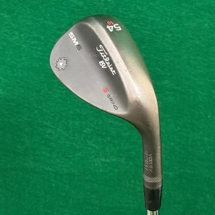 Titleist Vokey SM6 Jet Black 54-10S 54° Sand Wedge Vokey Design Steel Wedge Flex