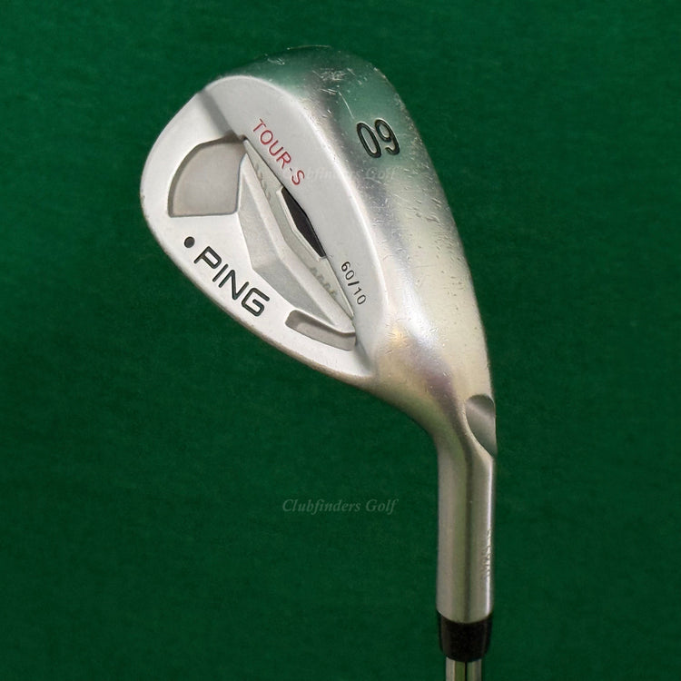 Ping Tour-S Black Dot Chrome 60-10 60° Lob Wedge KBS Tour Steel Stiff