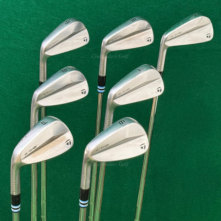 LH TaylorMade P-7MC 2020 Forged 4-PW Iron Set KBS Tour 130 Steel Extra Stiff