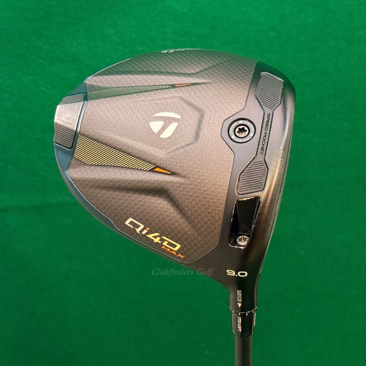 TaylorMade Qi4D Max 9° Driver Mitsubishi REAX Red 50-S Graphite Stiff w/ HC