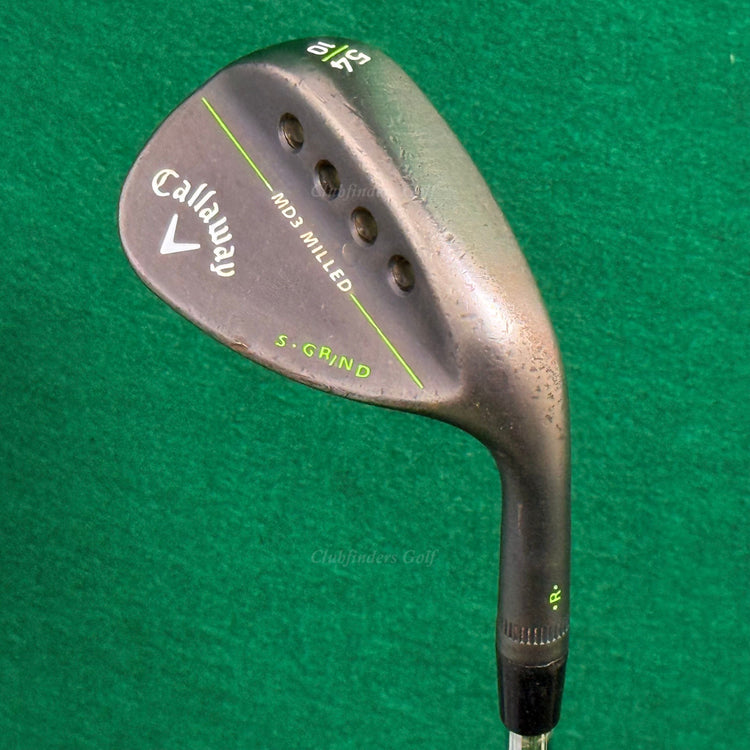 Callaway MD3 Milled Black 54-10S 54° Sand Wedge Dynamic Gold Steel Wedge Flex