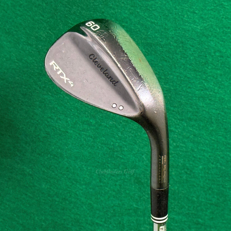 Cleveland RTX-4 Mid Black Satin 60-9 60° Lob Wedge DG S400 Tour Issue Stiff