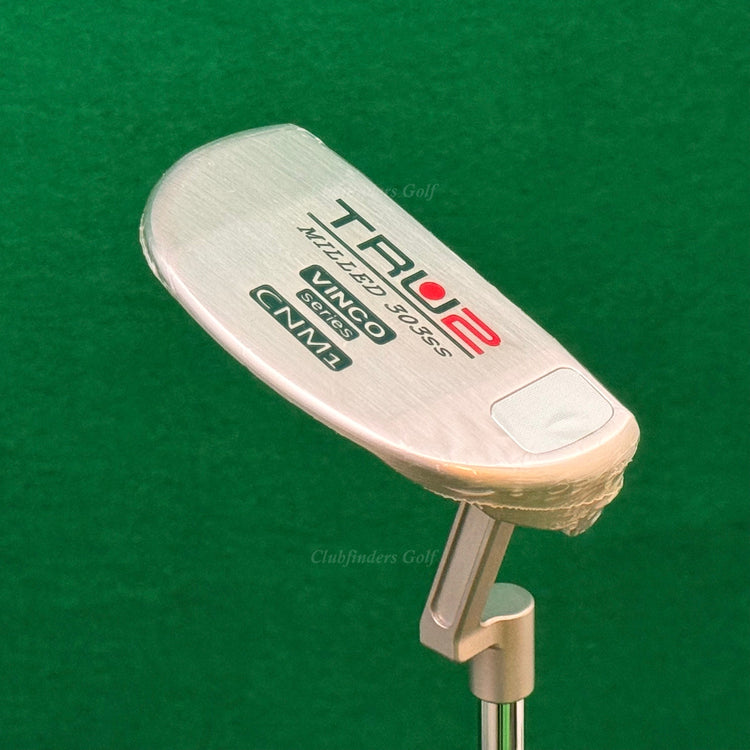 NEW TRU2 Vinco Series CSM1 Milled 303ss Forged 35" Plumbers-Neck Putter w/ HC
