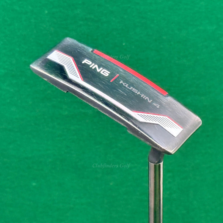 Ping 2021 Kushin 4 Black Dot 34.5" Flow-Neck Wide-Blade Putter w/Flat Cat