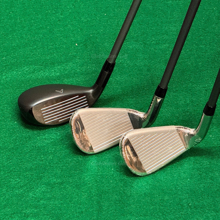 NEW Callaway Edge 5H, 6-PW,SW Iron Set Factory Edge 75G Graphite Regular w/HC