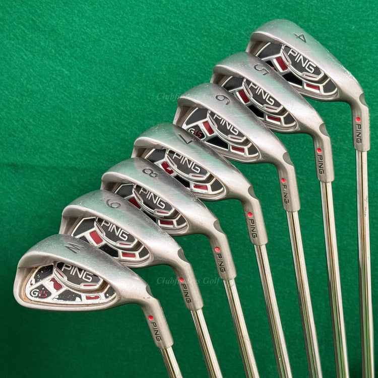 Ping G15 Red Dot 4-PW Iron Set Ping AWT Steel Stiff