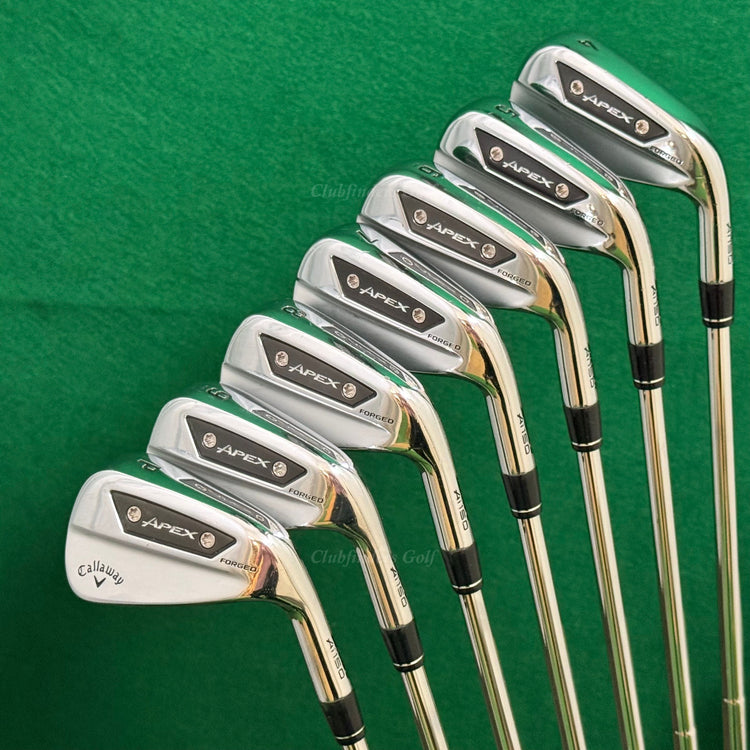 Callaway Apex Ai150 Forged 2025 4-PW Iron Set DG MID 115 S300 Steel Stiff