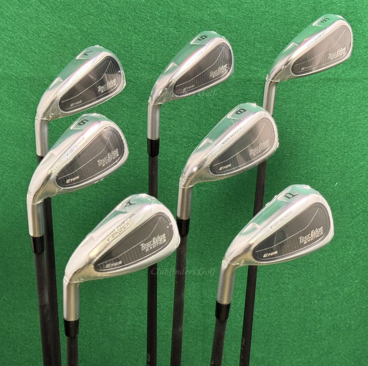 NEW LH Lady Tour Edge Exotics E725 5-AW Iron Set Cypher 4.0 Graphite Ladies