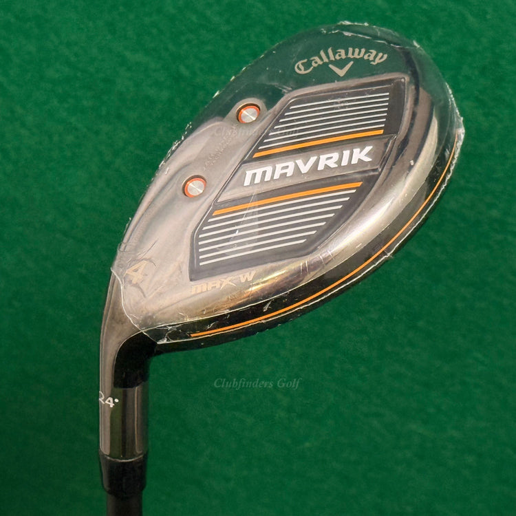 NEW LH Lady Callaway Mavrik Max W 24° 4 Hybrid UST Helium 50-L Graphite Ladies