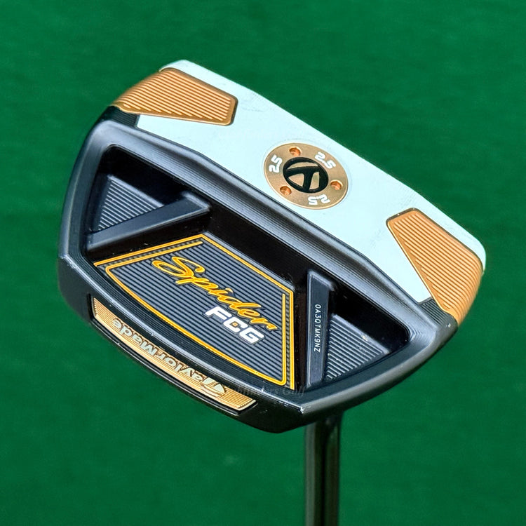TaylorMade Spider FCG Copper/White Single-Bend 35" Putter w/Super Stroke & HC
