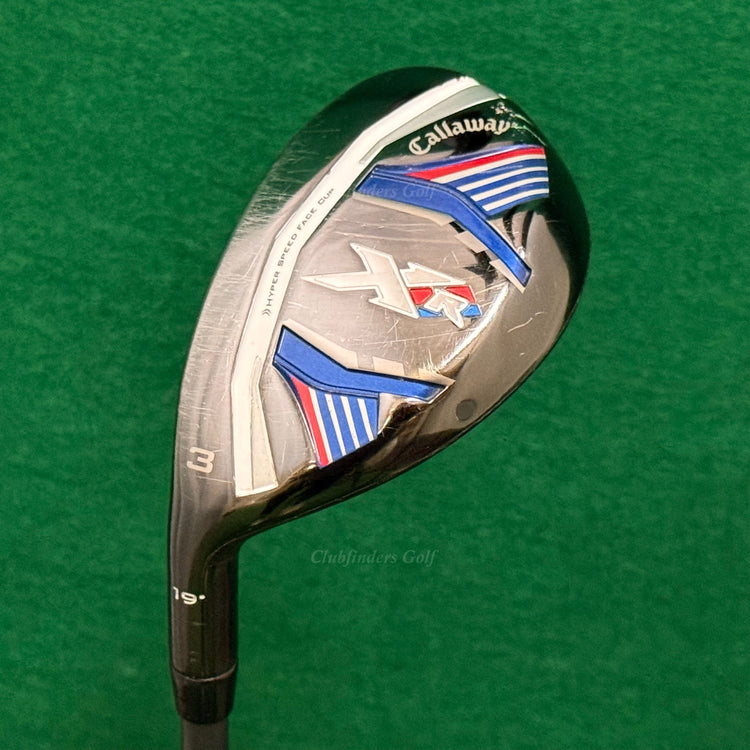 LH Callaway XR 19° Hybrid 3 Iron Project X 6.0 58g Graphite Stiff *READ*