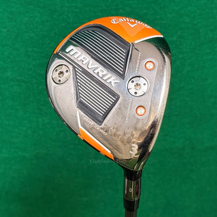Callaway Mavrik Sub Zero 15° 3 Fairway Wood Even Flow Riptide 5.5 60g Regular