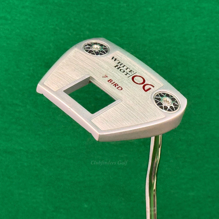 Odyssey White Hot OG 7 Bird 34" Double-Bend Mallet Putter W/ Super Stroke
