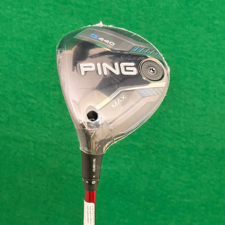 NEW LH Ping G440 MAX 21° Fairway Wood 7 Denali Red 60G 5.5 Regular w/ HC