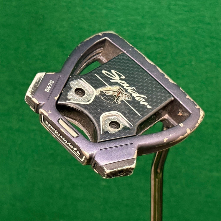 TaylorMade Spider X SX-72 Navy 34" Single-Bend Mallet Putter KBS w/SuperStroke