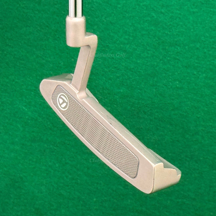 LH TaylorMade OS Daytona 12 35" L- Neck Blade Putter Golf Club w/Super Stroke