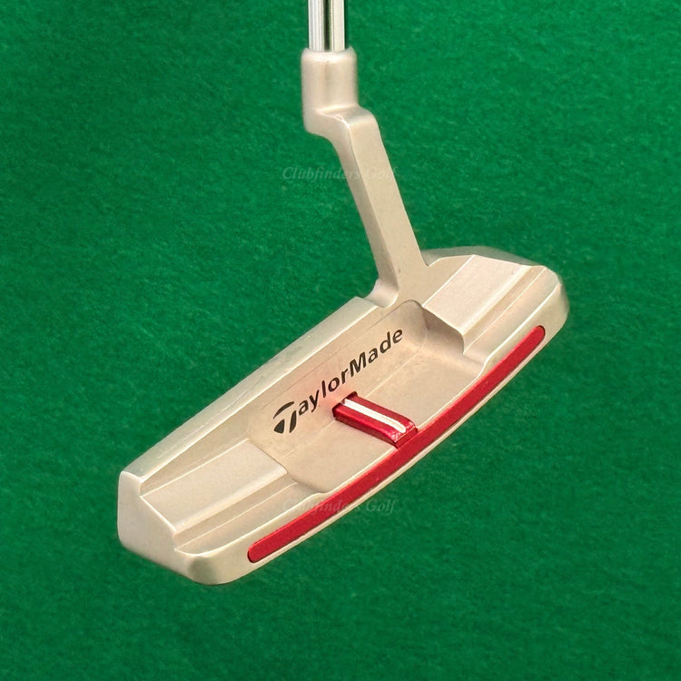 LH TaylorMade OS Daytona 12 35" L- Neck Blade Putter Golf Club w/Super Stroke