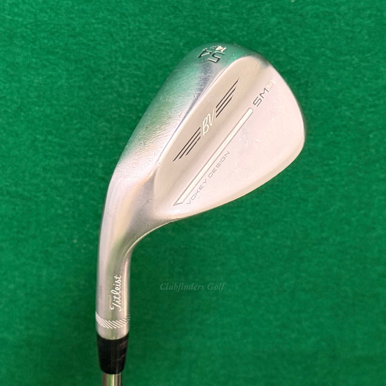 LH Titleist Vokey SM9 Chrome 54-14F 54° Sand Wedge Vokey Design Steel Wedge Flex