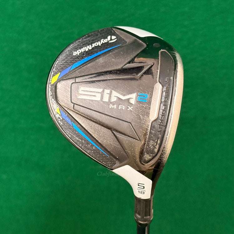 TaylorMade SIM2 Max 18° Fairway 5 Wood Ventus Blue FW 6-S Graphite Stiff