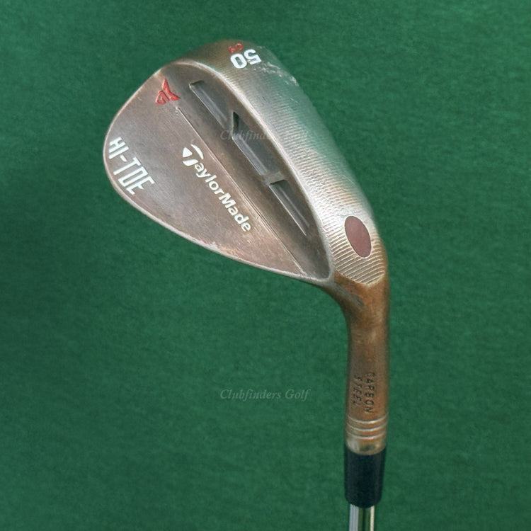 TaylorMade Milled Grind Hi-Toe Copper 50-9 50° Wedge Stepped Steel Wedge Flex