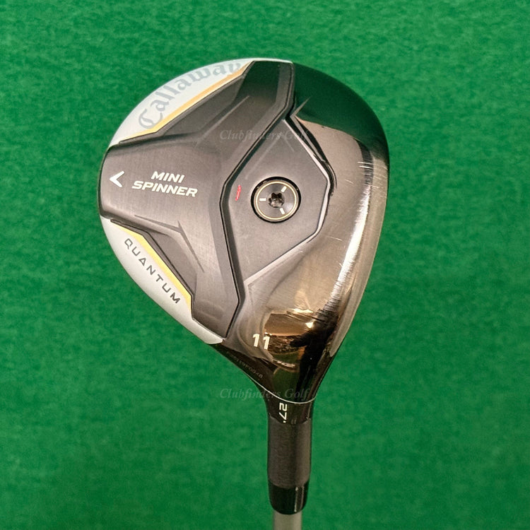 Callaway Quantum Mini Spinner 27° 11 Fairway Wood Denali Frost 60G 5.5 Reg w/HC