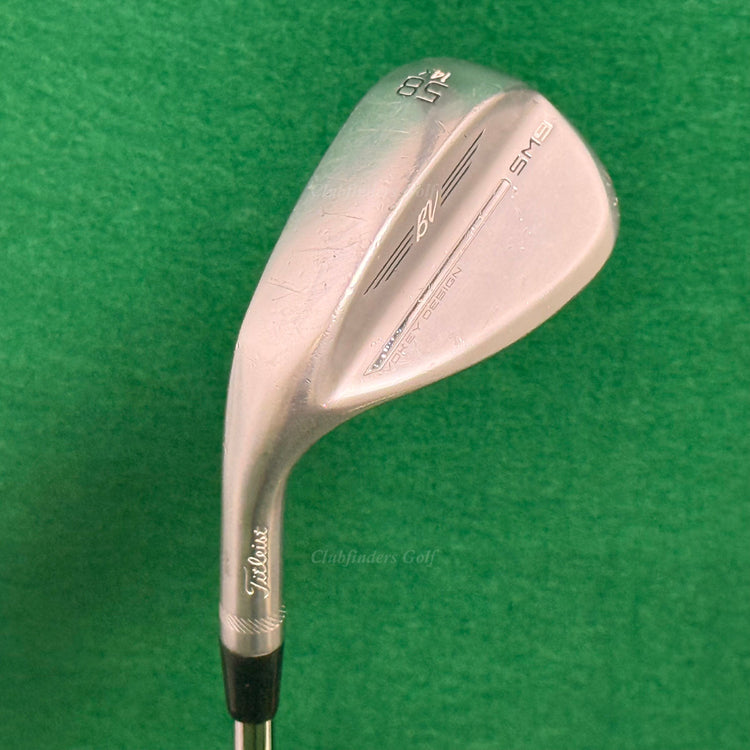 LH Titleist Vokey SM9 Chrome 58-14K 58° Lob Wedge Vokey Design Steel Wedge Flex