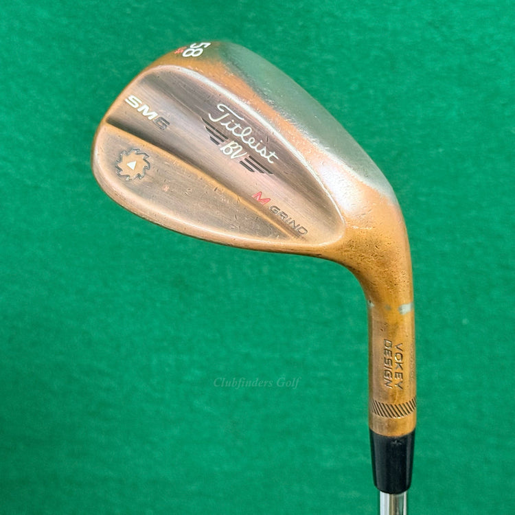 Titleist Vokey SM6 M Grind Brushed Copper 58-8-58° LW Wedge Flex Factory Steel