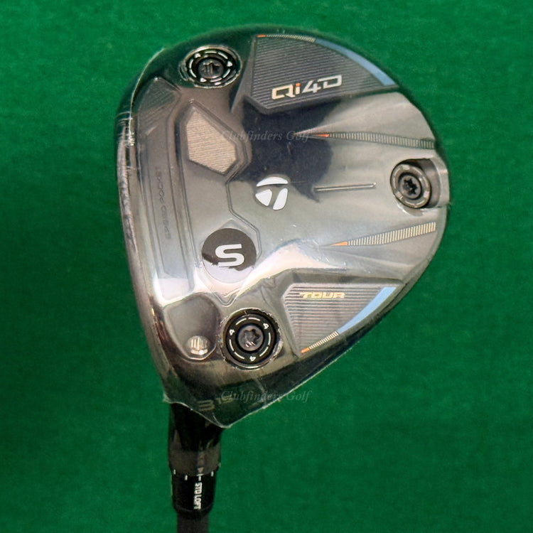 NEW LH TaylorMade Qi4D Tour 15° Fairway 3 Wood REAX 75-S Graphite Stiff w/ HC