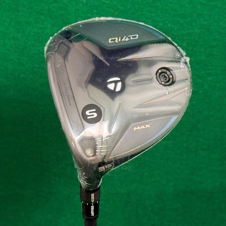 NEW LH TaylorMade Qi4D MAX 15° 3 Fairway Wood Mitsubishi REAX 55 Stiff w/ HC