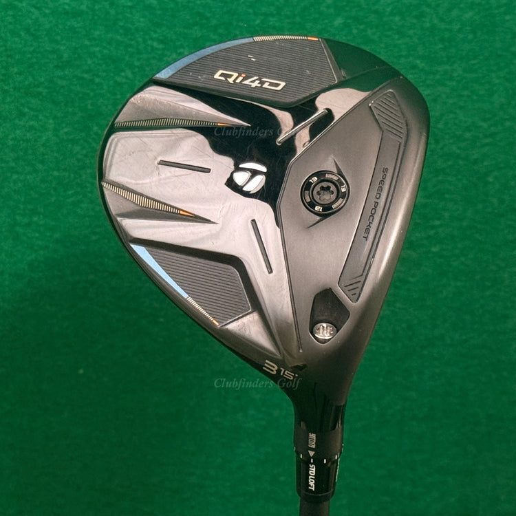 TaylorMade Qi4D 15° Fairway 3 Wood Mitsubishi REAX 65-S Graphite Stiff