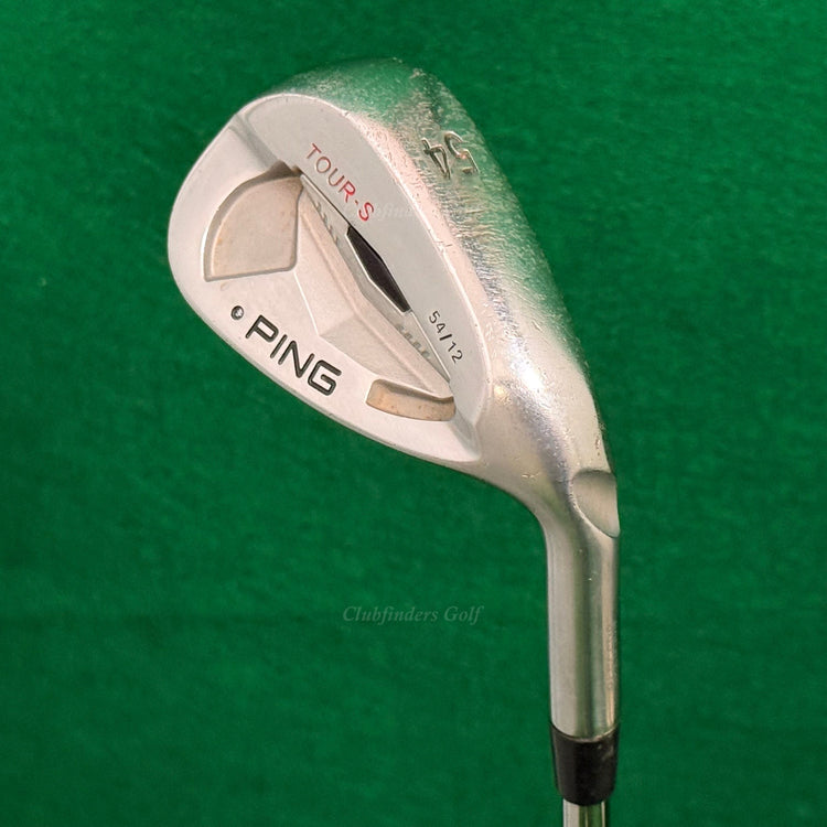 Ping Tour-S Black Dot Chrome 54-12 54° Sand Wedge Stepped Steel Wedge Flex