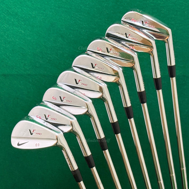 Nike VR Pro Forged Blades 3-PW Iron Set Tour Issue Dynamic Gold Steel X100