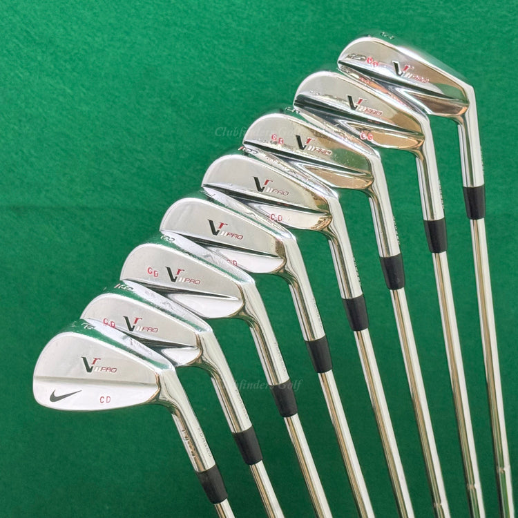 Nike VR Pro Forged Blades 3-PW Iron Set Tour Issue Dynamic Gold Steel X100