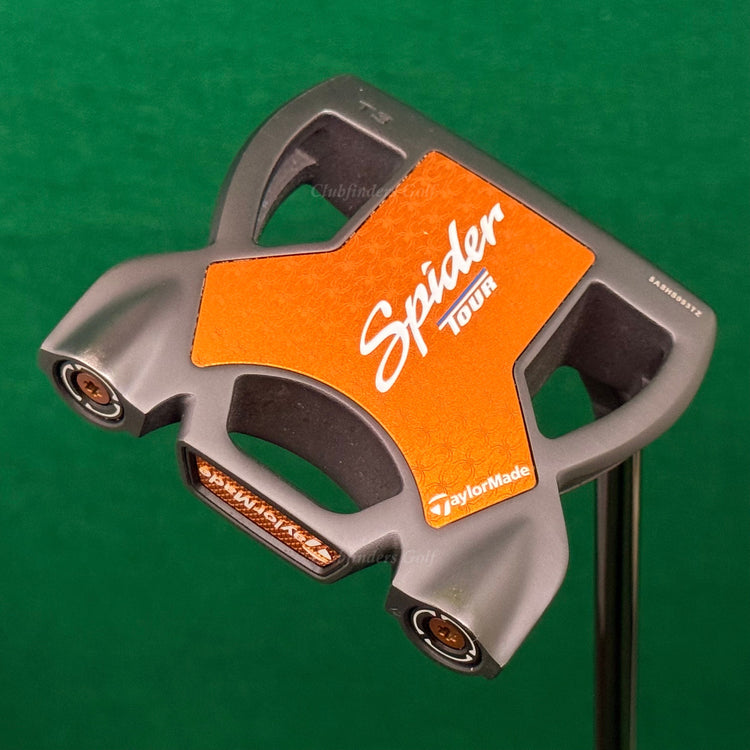 TaylorMade Spider Tour Black #3 35" T3 Slant Mallet Putter w/Super Stroke & HC