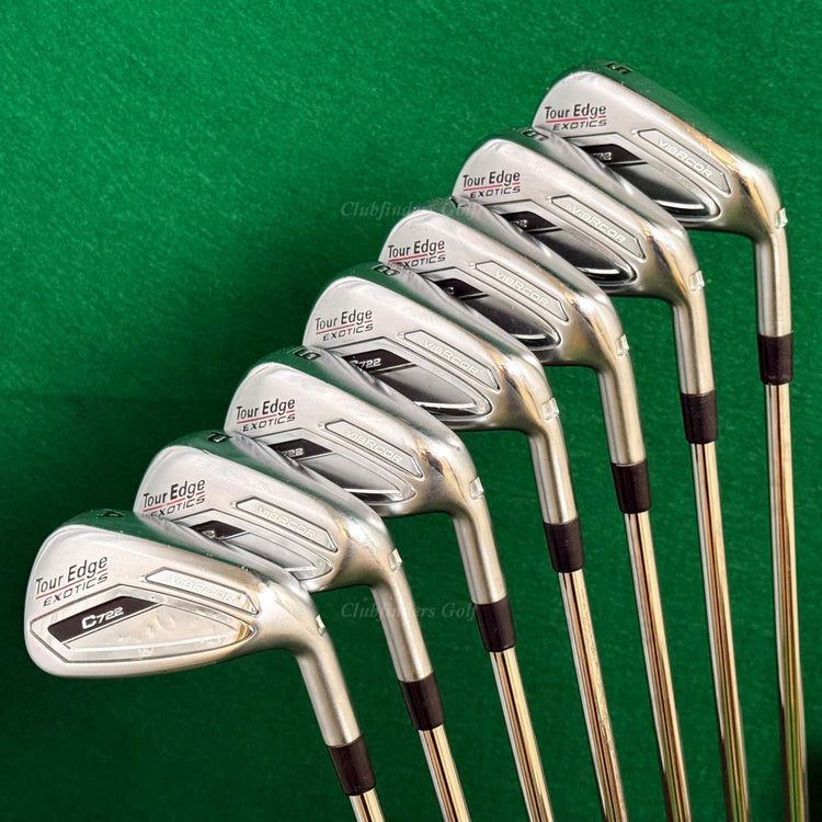 Tour Edge Exotics C722 VibRcor 5-AW Iron Set TT Elevate 95 VSS Steel Stiff
