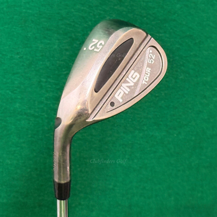 LH Ping Tour Chrome Black Dot 52° Gap Wedge Stepped Steel Wedge Flex