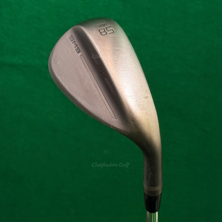 Titleist Vokey SM9 Jet Black 58-14K 58° Lob Wedge Vokey Design Steel Wedge Flex