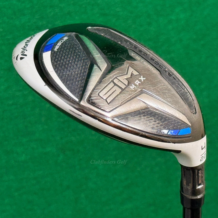 TaylorMade SIM Max 22° 4 Hybrid HZRDUS Smoke Red RDX 6.5 80g HY Extra Stiff
