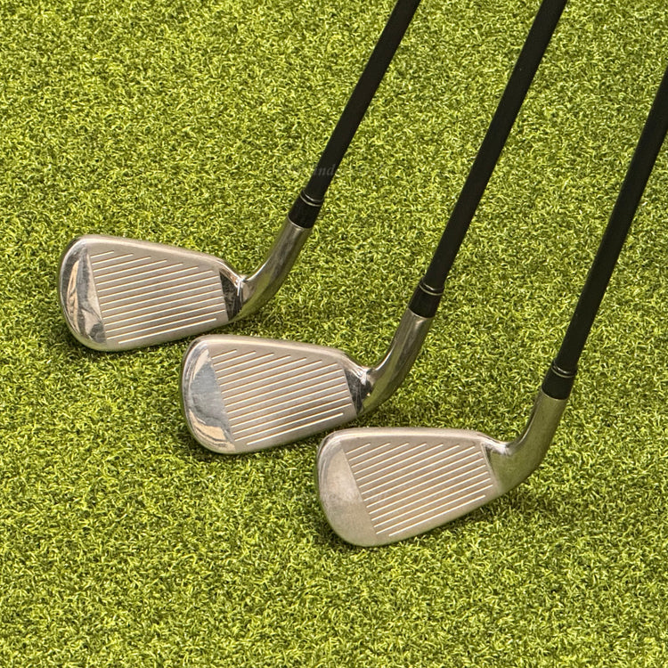 TaylorMade Burner 2.0 High Polish 4-AW Iron Set Superfast 65 Graphite Seniors