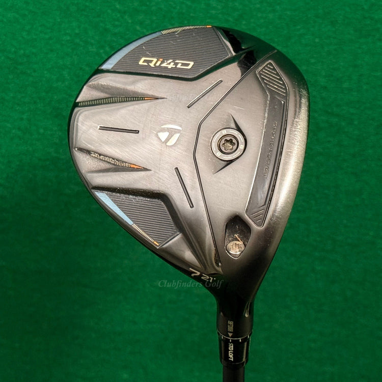 TaylorMade Qi4D 21° Fairway Wood 7 Mitsubishi REAX Silver 55 Regular w/ HC