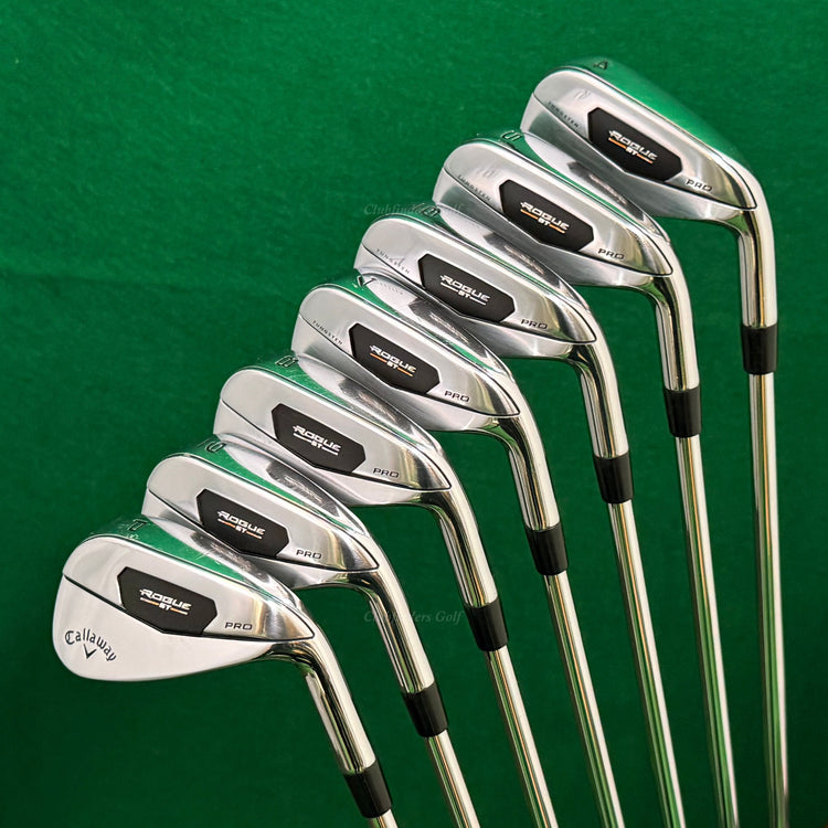 Callaway Rogue ST Pro 4-PW Iron Set Project X Rifle 105G 6.0 Tour Flighted Stiff