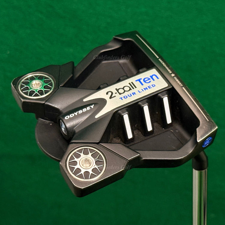 Odyssey 2-Ball TEN Tour Lined S 34.5" Putter w/ Stroke Lab & Super Stroke & HC