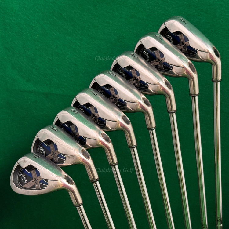 Callaway X-18 Pro Series 3-PW Iron Set True Temper Dynamic Gold Steel Stiff