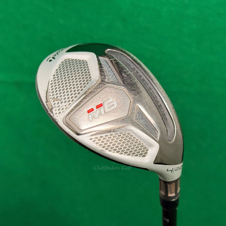 TaylorMade M6 Rescue 22° 4 Hybrid Fujikura Atmos 6-R Graphite Regular w/HC
