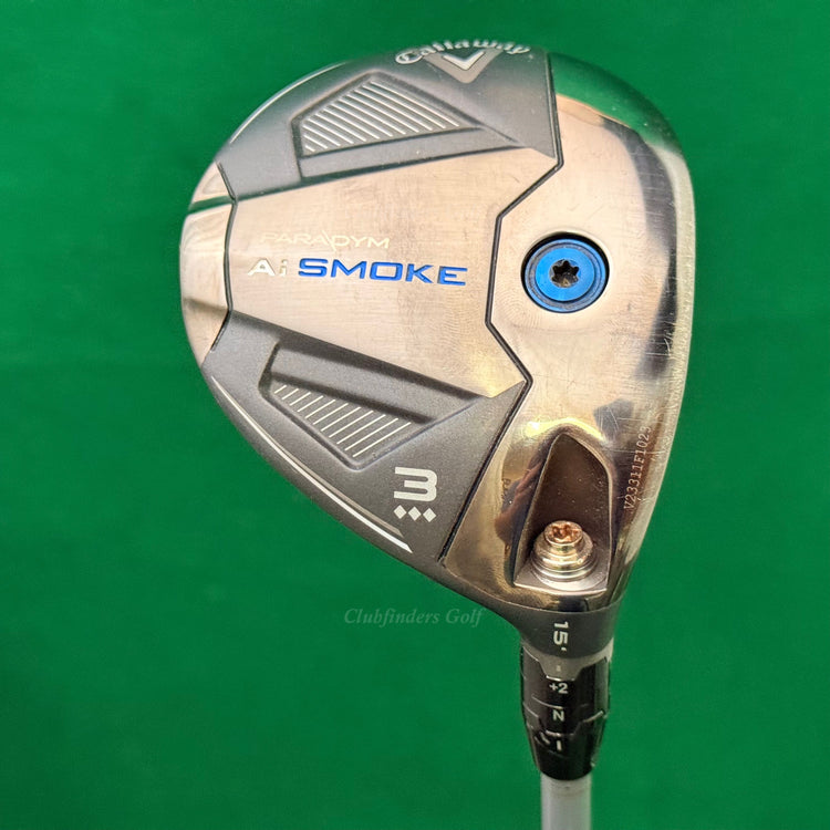 Callaway Paradym Ai Smoke Triple Diamond 15° Fairway Wood 3 Fujikura Pro Regular