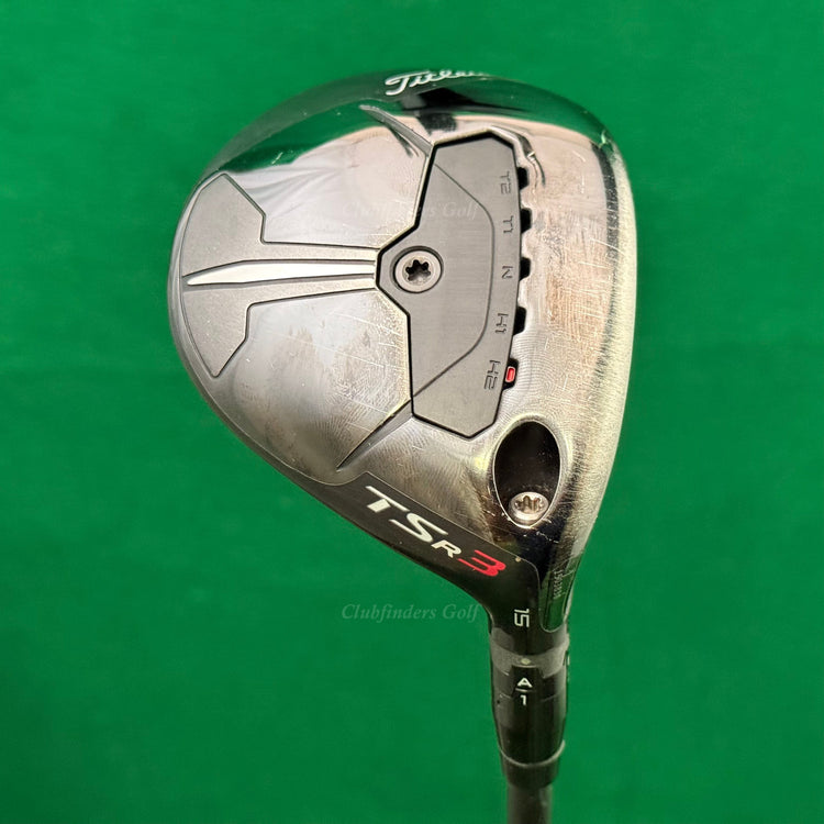 Titleist TSR3 15° Fairway Wood Aldila Rogue 130 MSI 70S Graphite Stiff