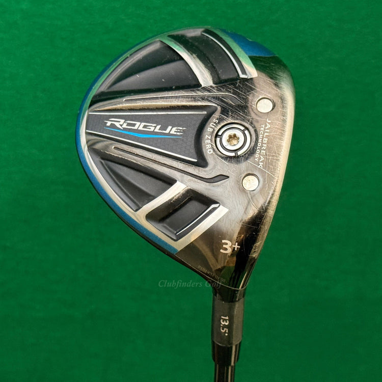 Callaway Rogue Sub Zero 13.5° Fairway Wood 3+ Mitsubishi Kai'li 60X Extra Stiff