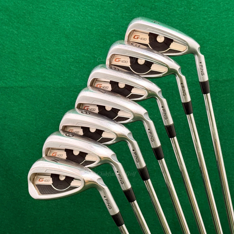 Ping G400 Black Dot 4-PW Iron Set Nippon AWT 2.0 Steel Regular *Read*