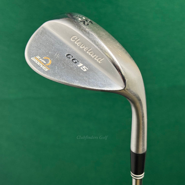 Cleveland CG15 Satin Chrome 62-12 62° Lob Wedge Traction Steel Wedge Flex